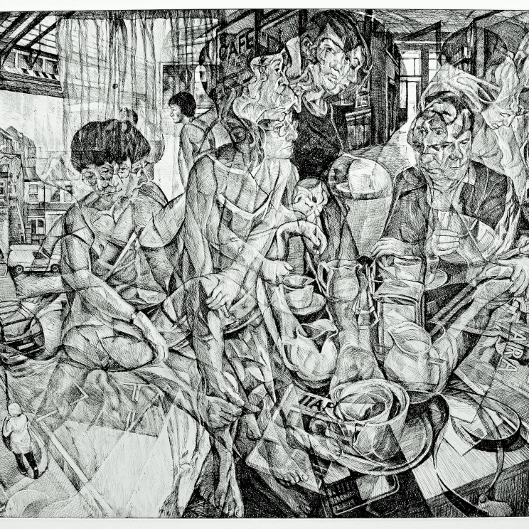 After Balham Falls 2012 Etching on Paper 43.2 cm x 60.3 cm / 17" x 23 3/4" Edition of 30